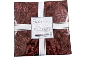 Lunn Studios Artisan Batiks Prisma Dyes Autumn 42 10-inch Squares Layer Robert Kaufman TEN-1314-42, Assorted