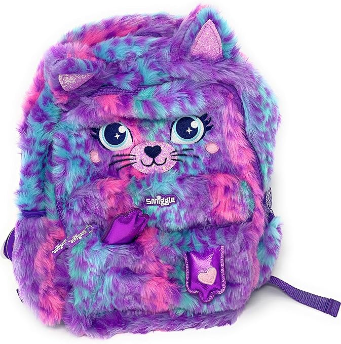 Smiggle Fluffy Meow Junior School Backpack Amazon.co.uk