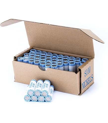 MMF Industries Coin Storage Box For Dimes - $100 Capacity Green Cardboard & Fiberglass 7.9x3.5x1.7 Inch