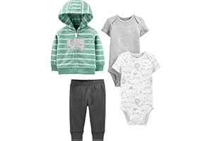Simple Joys by Carter's baby-boys 4-piece Jacket, Pant, and Bodysuit Set