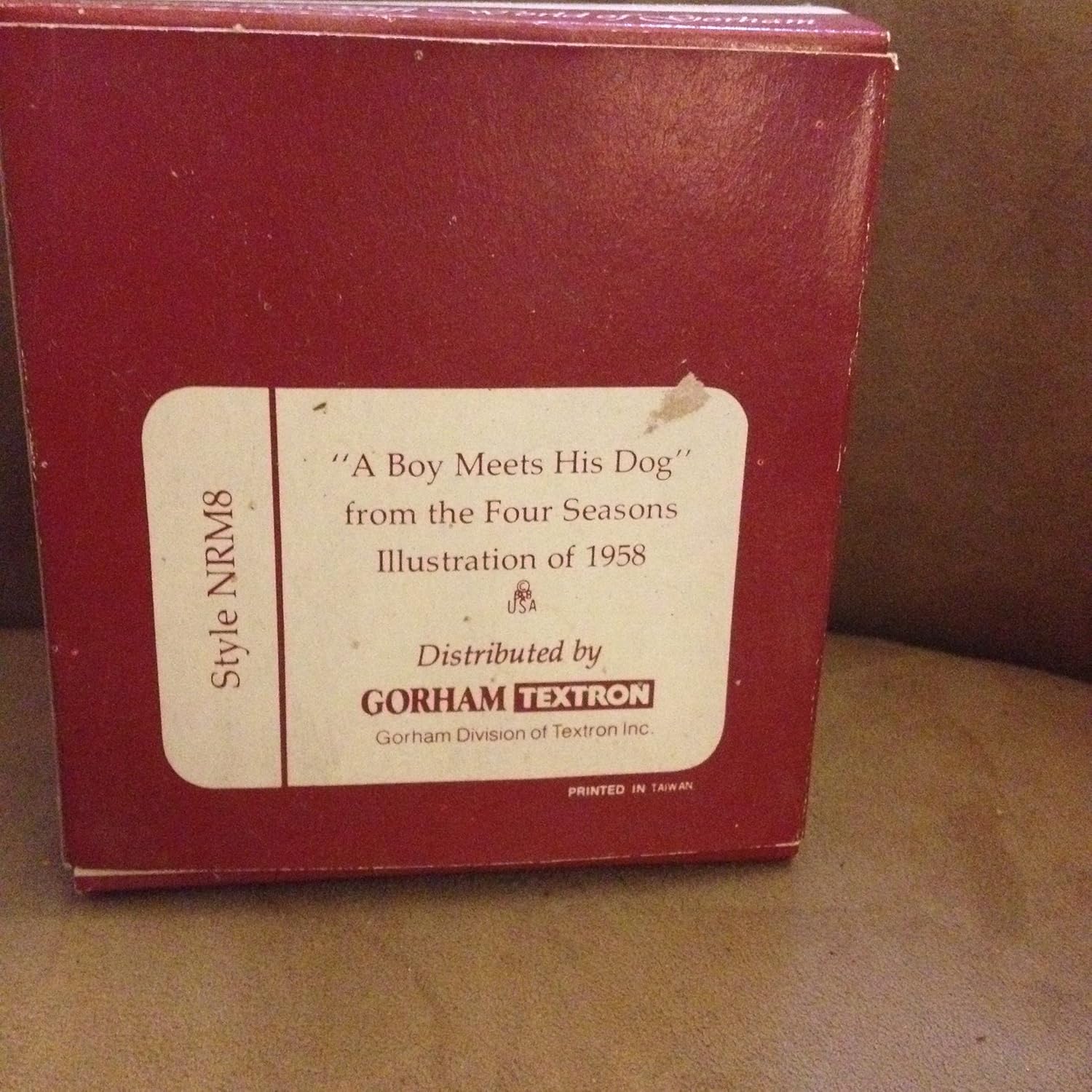 norman rockwell a boy and his dog figurines