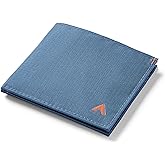 Allett ID Wallet, Indigo Blue | Nylon, RFID Blocking | Slim Minimalist Bifold Wallet, Water Resistant, Durable, Thin, Front Pocket | Holds 4-12+ Cards, Cash