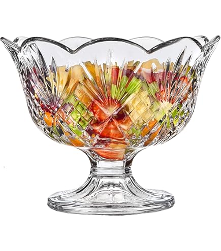 Pinwheel Crystal Barski Bowl Hand Cut Crystal Glass 4 6 Diameter