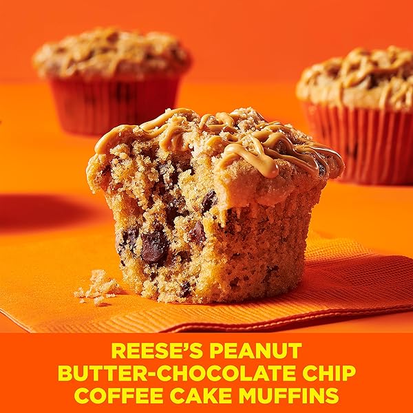 BETTY CROCKER REESE’S PEANUT BUTTER COFFEE CAKE MIX WITH BROWN SUGAR STREUSEL TOPPING, 14.2 OZ