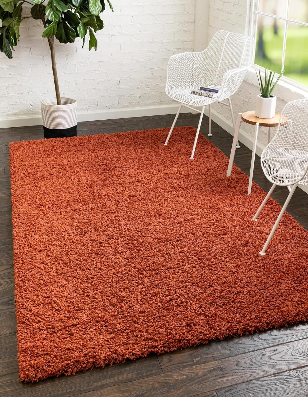 Rugs, Pads & Protectors - Unique Loom Solid Shag Collection Area Rug (7' 1