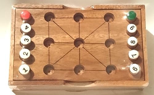 Tres en raya-9 dígitos. Juego de madera. Juego de sobremesa: Amazon.es: Handmade