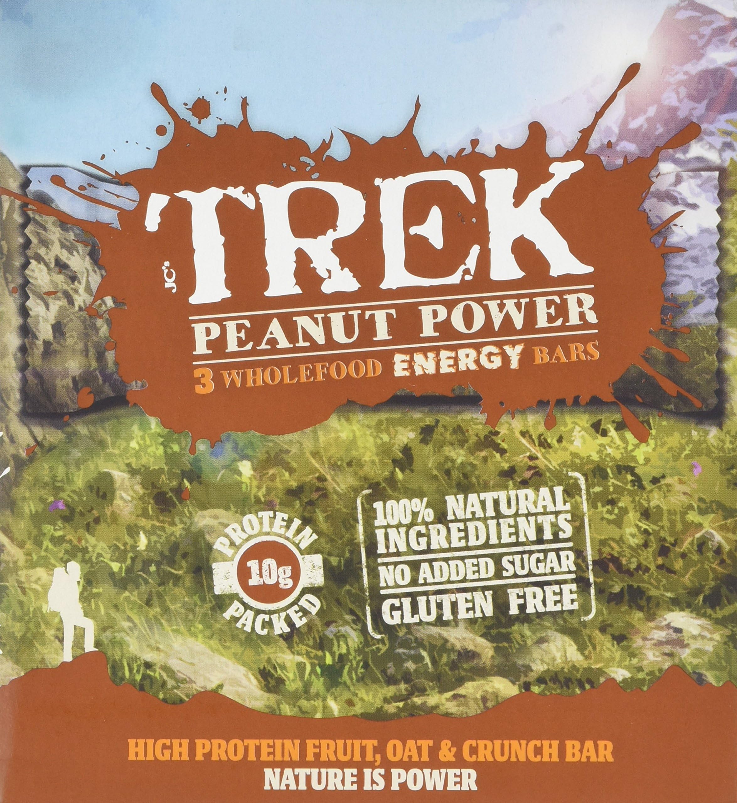 Trek Bar Peanut Power Wholefood Energy Bar, 165 g