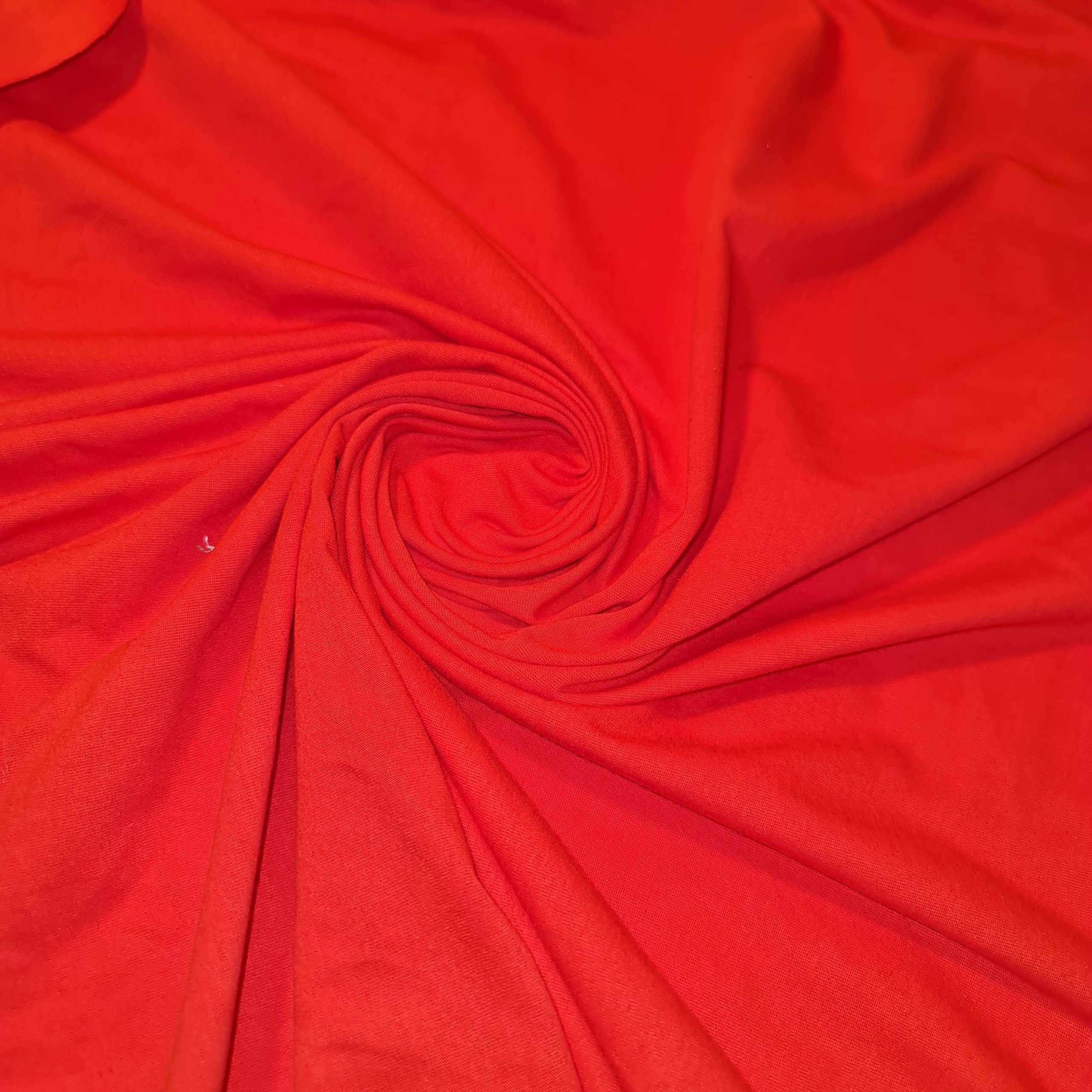 Soft Printed Cotton Jersey Stretch Knit Fabric – Ideal for T-Shirts, Babywear, Dressmaking & Crafts | 58" (150cm) Wide | Sold Per Meter (Pre-Cut) (Red)