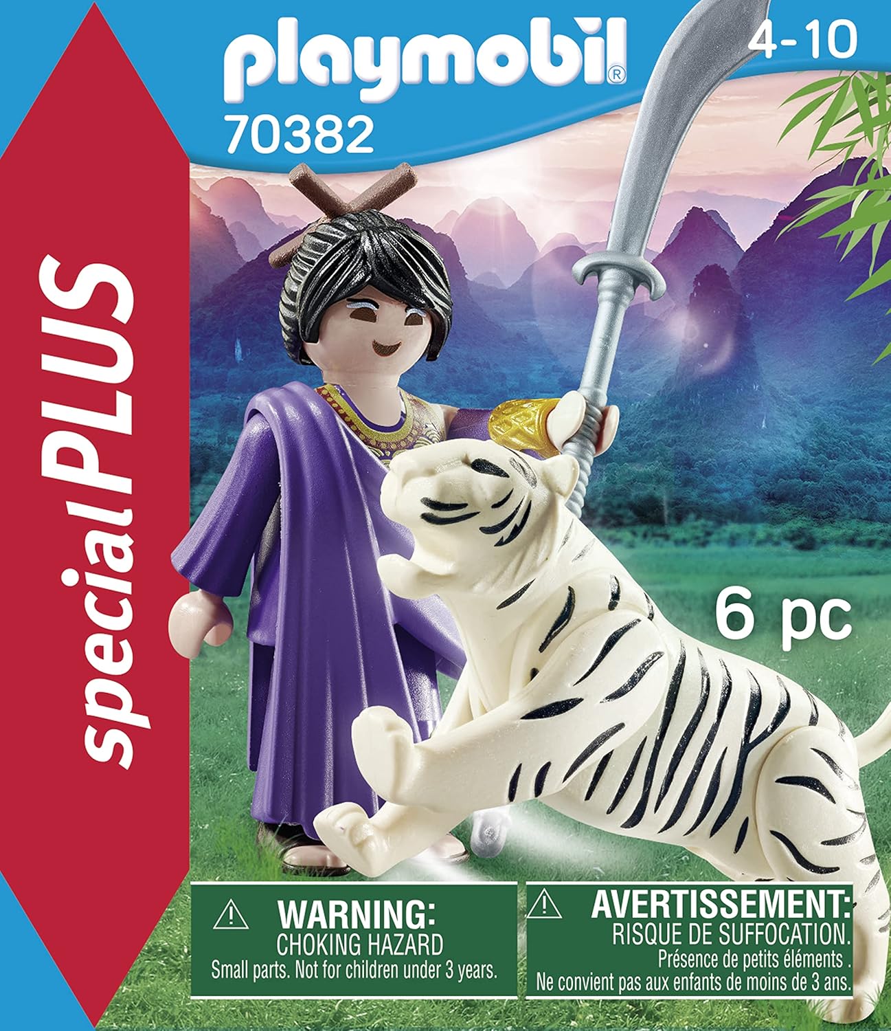 Playmobil 70382 Special Plus Fighter with Tiger, Fun Imaginative Role-Play, PlaySets Suitable for Children Ages 4+ - Image 3