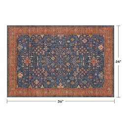 Washable 2x3 Entry Rug Front Door Indoor, Farmhouse