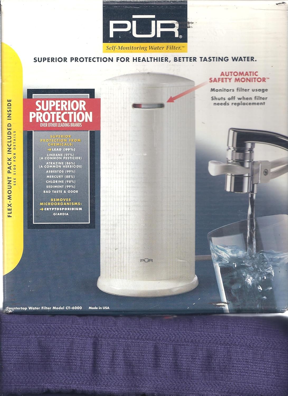 Pur Self Monitoring Water Filter Faucet Mount Water