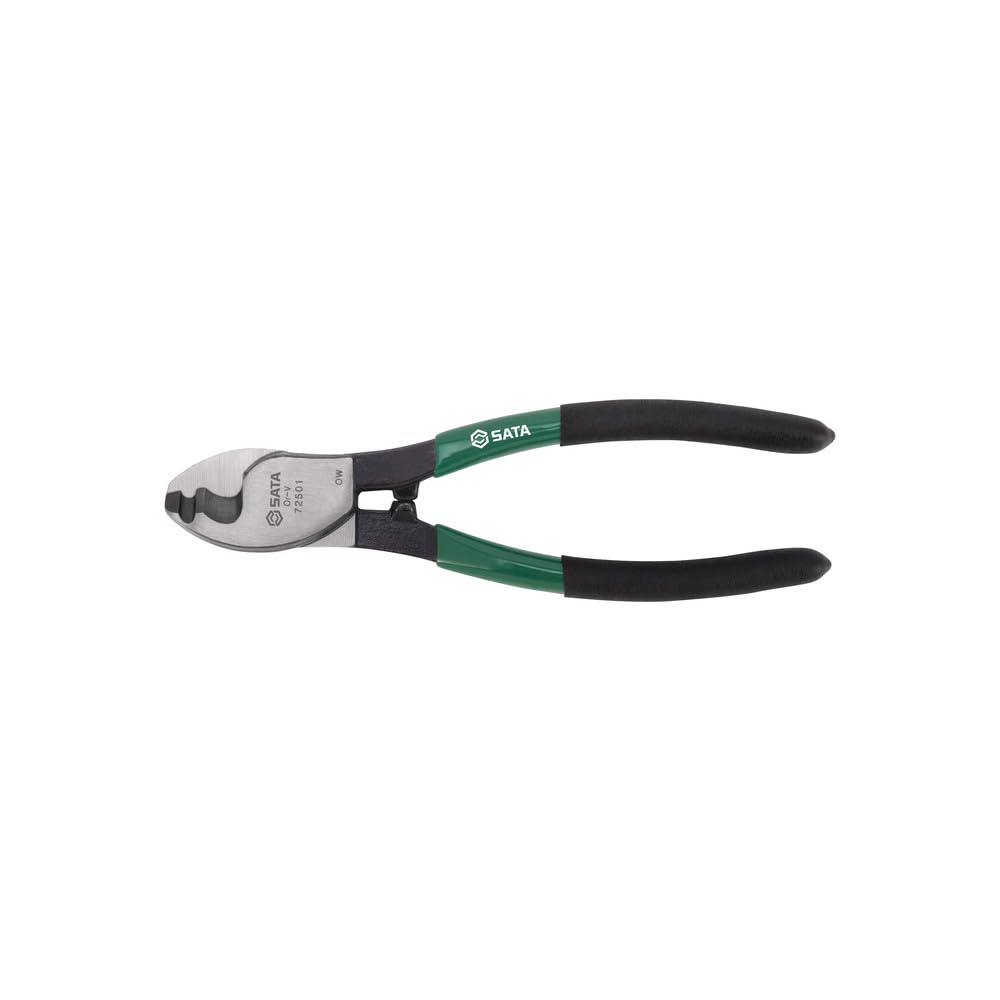SATA ST72503ST Wire and Cable Cutting Pliers 10" with Optimized blade angle for cutting copper and aluminum cable