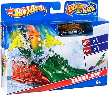 pista hot wheels auto cambia color