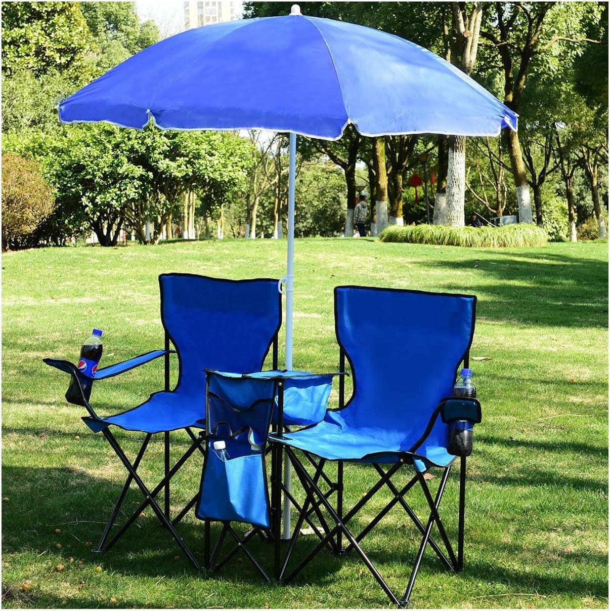 foldable chairs with umbrella