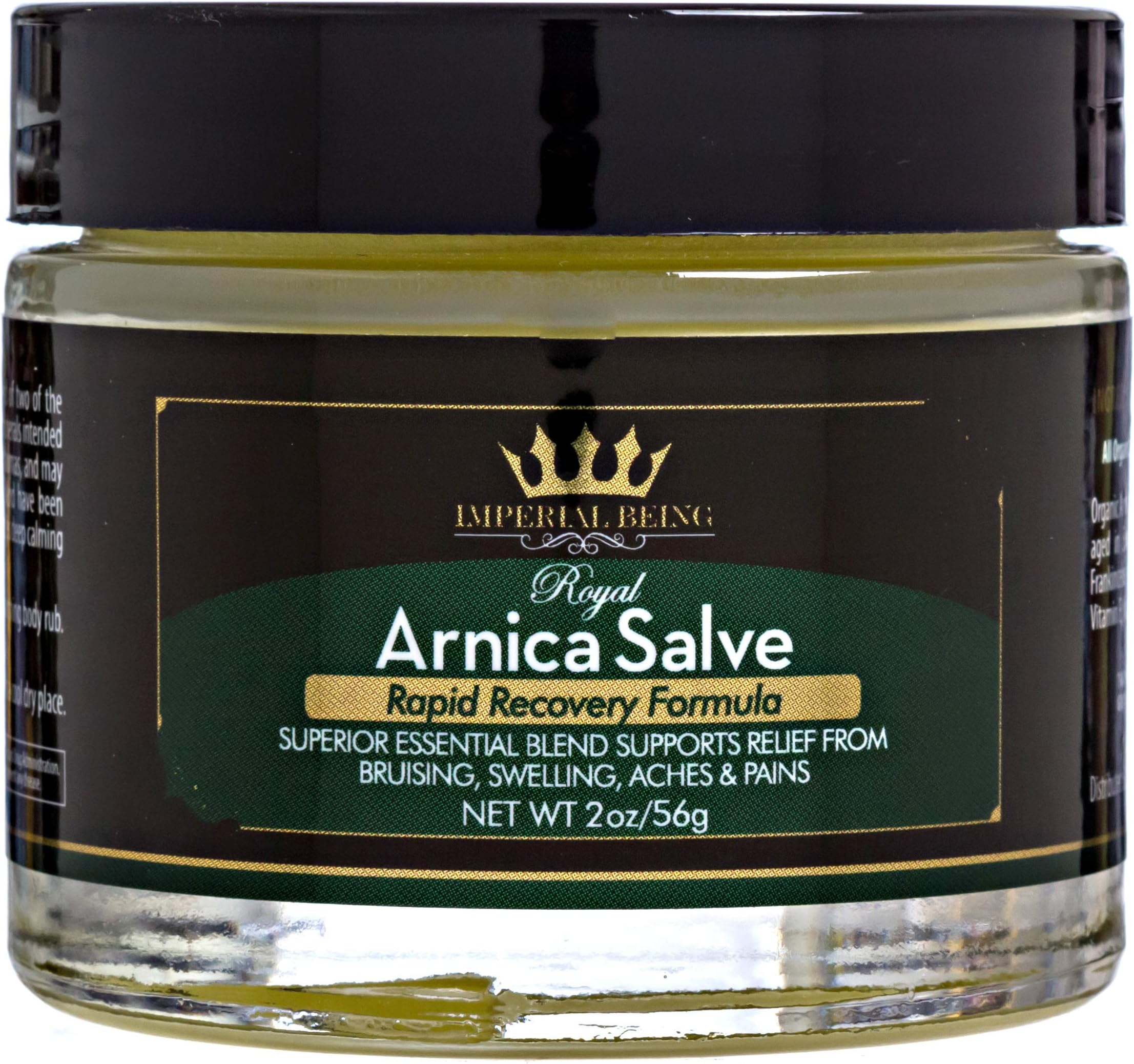 Royal Arnica Salve, Rapid Healing Formula, Highest Potency Arnica Oil for Bruises, Fast Relief for Muscle Aches & Pain, Super Premium Massage Blend, Organic Essential Oils, Herbs & Minerals (2 oz)