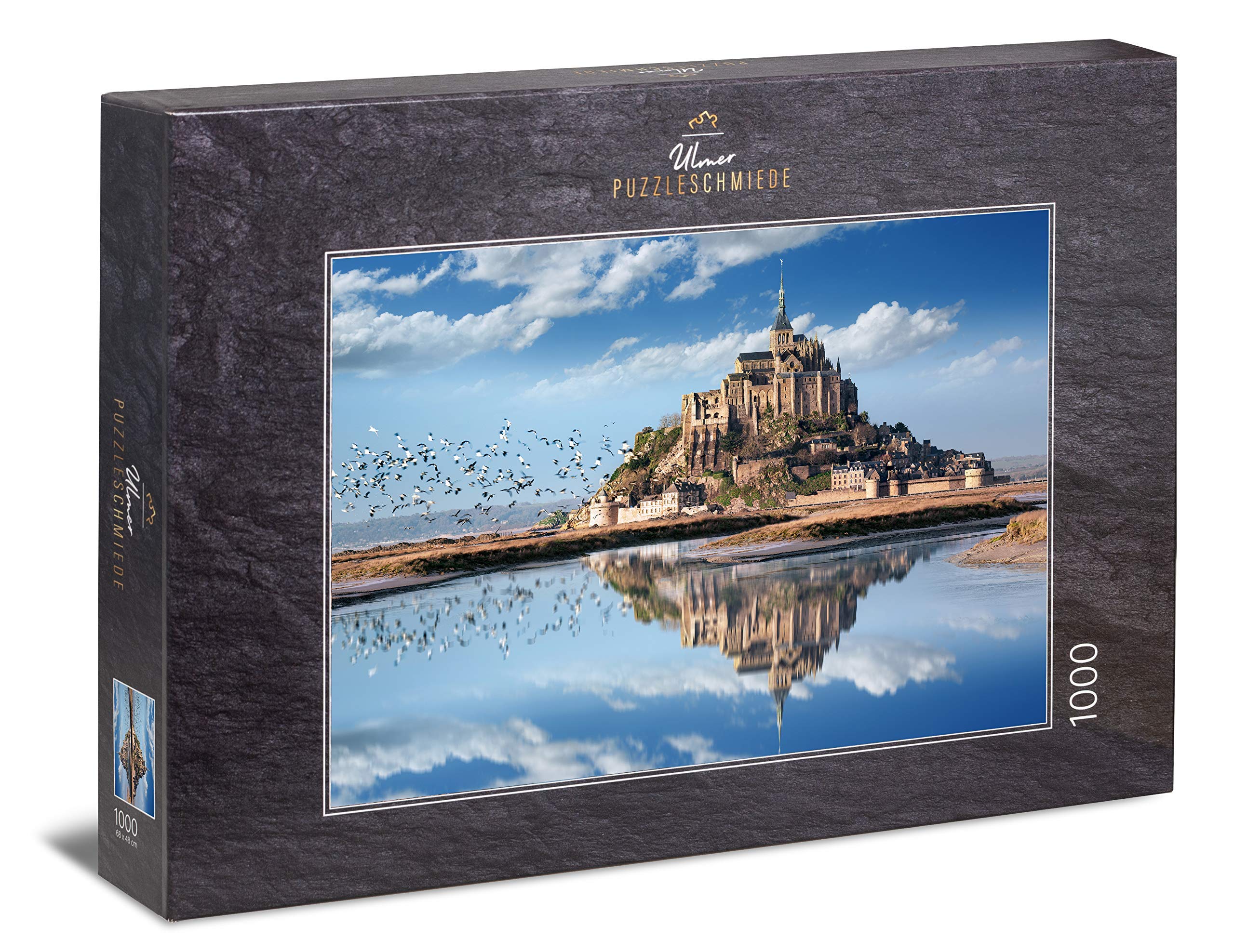 Ulmer Puzzleschmiede - Puzzle "Mont Saint-Michel" - 1000 pieces jigsaw puzzle - the famous rock island in Normandy