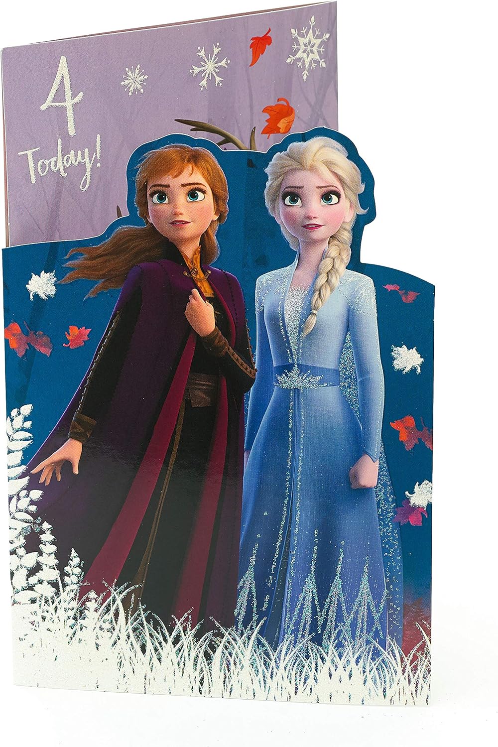 4th Birthday Card – Birthday Card Aged 4 – Frozen 2 Birthday Card Aged ...