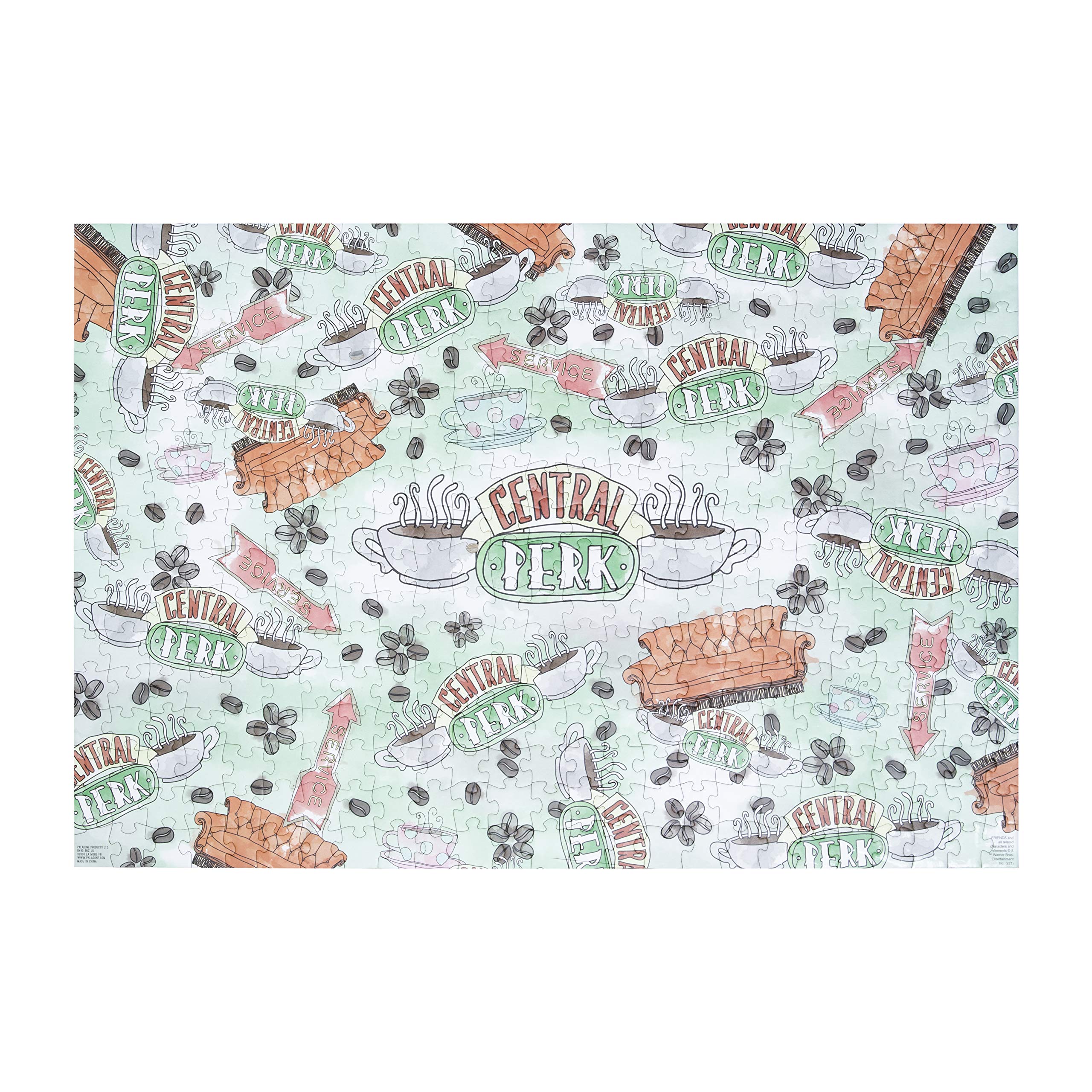 Central Perk Coffee Cup Jigsaw Puzzle, 400 Pieces, Officially Licensed Friends TV Show Merchandise