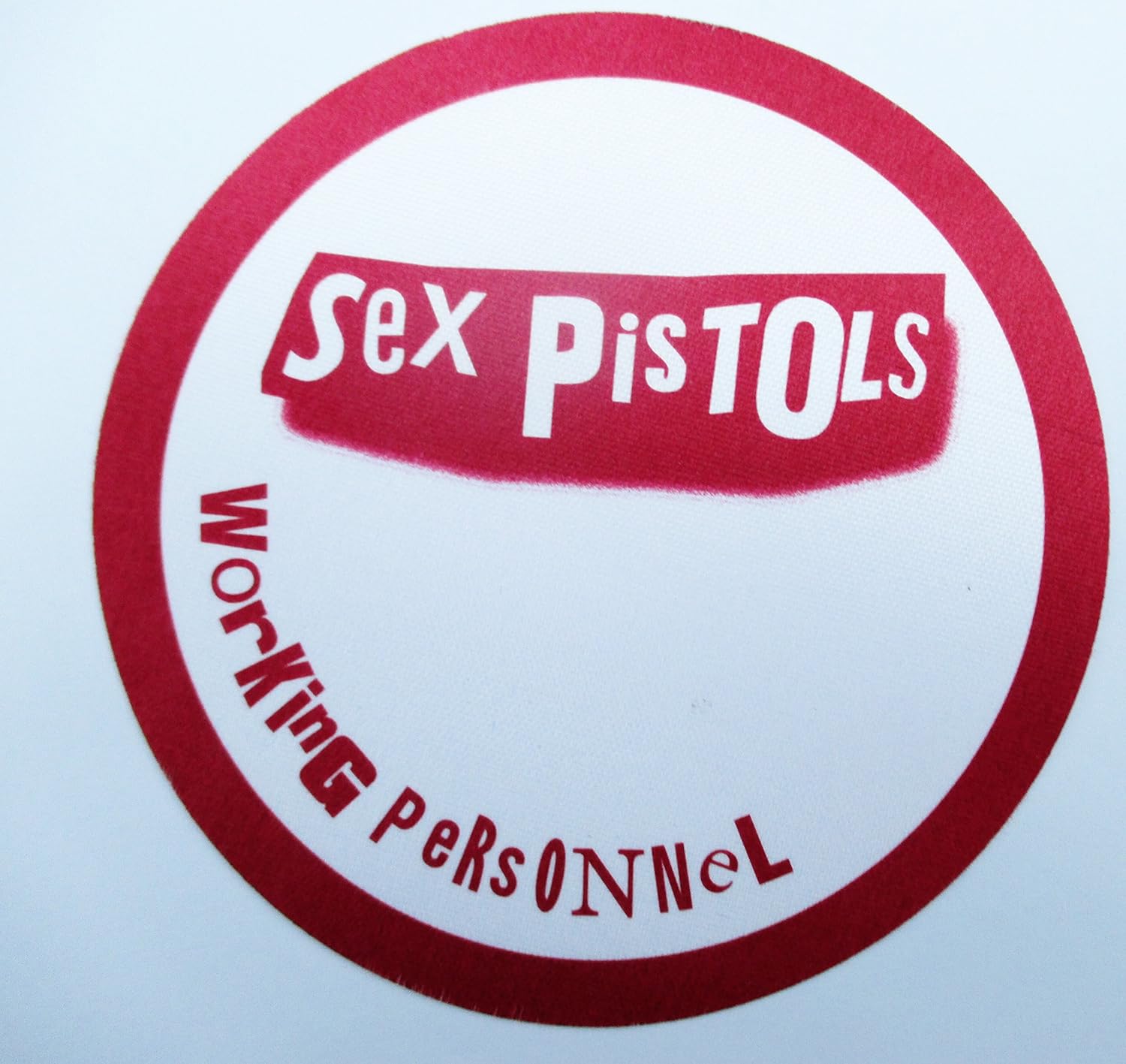 Sex Pistols Satin Backstage Pass Working Red Sid Vicious Johnny