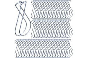 Outus 30 Packs Hook Clips Ceiling Tile Hooks T-bar Drop Ceiling Clips for Office, Classroom, Home and Wedding Decoration, Hanging Sign from Suspended Tile/Grid/Drop Ceilings