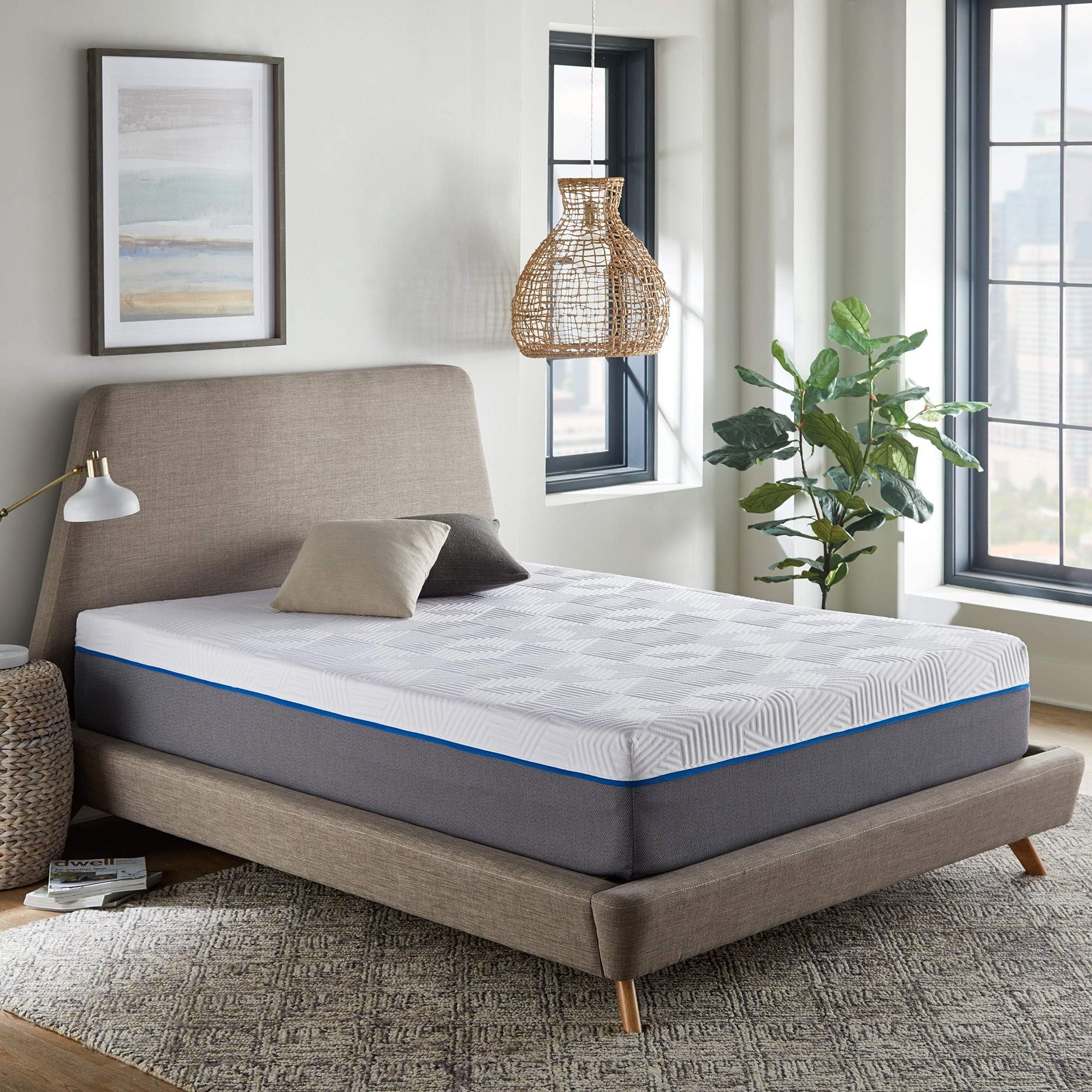 12 Inch Copper Infused Memory Foam Mattress, Antimicrobial, Medium Firm Feel, King