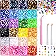30000pcs Resin Jelly Rhinestones – 3mm Mixed-Color Flatback Gems for Bedazzling, Diamond Art, Nail Art, Shoes, Crafts & DIY P