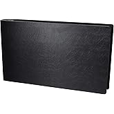11x17 Landscape Binder, Durable Poly 3-Ring Document Organizer with 1.5 Inch Reinforced Angle D-Ring. Black Portfolio Art Binder for Artwork Storage, Spreadsheets, Display Tattoo Book, Blueprints