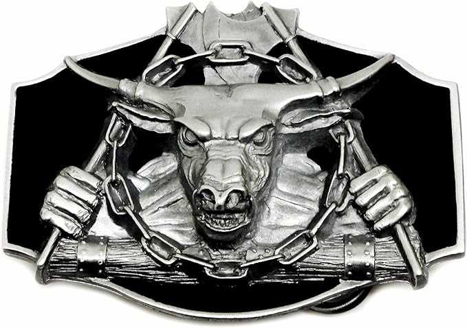 Minotaure Boucle De Ceinture 3d Taureau Tete Mythologie Grecque Theme Authentique Dragon Designs Produit De Marque Amazon Fr Vetements Et Accessoires