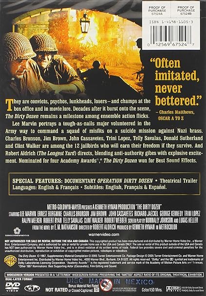 Watch The Dirty Dozen Streaming