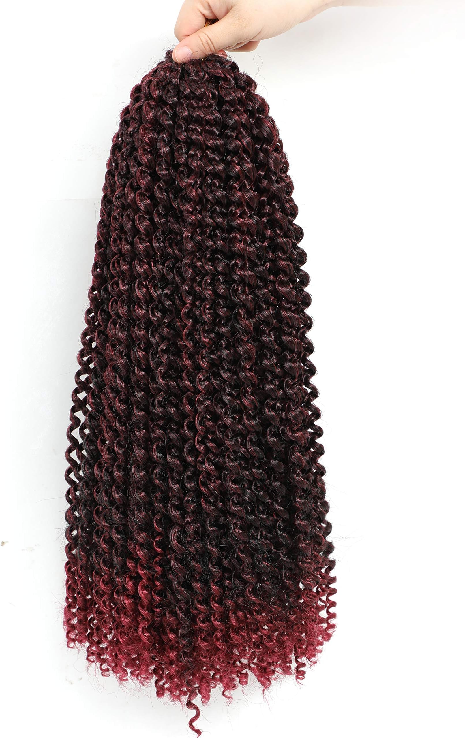 7 Packs 18 Inch Passion Twist Hair Water Wave Crochet Braids for Passion Twist Crochet Hair Passion Twist Braiding Hair Hair Extensions