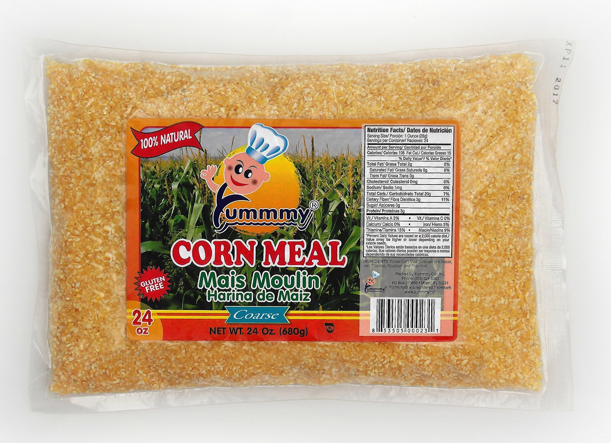Yummmy Fine Grit Cornmeal 56 Oz, Gluten Free, Kosher