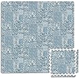 FloorPops Blue Mercado Interlocking Floor Tiles, FP3597