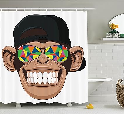 Amazon Com Ambesonne Cartoon Decor Shower Curtain Set By Fun