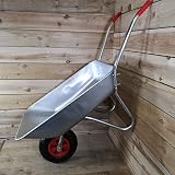 Samuel Alexander 65 Litre Galvanised Wheelbarrow 60kg Capacity Heavy Duty view 8