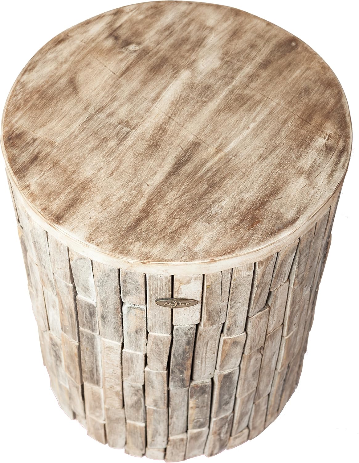 Patio Sense 62420 Garden Stool, Elyse Natural Round: Garden & Outdoor