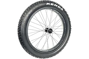 SZWEDI Fat Bike Front Wheel 26''x4.0 with Tyre Hub Spokes Black Alloy Aluminum Snow Bicycle fatbike Rim Wheel 26 Bolt On