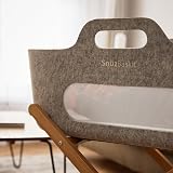 Snuz SnuzBaskit Moses Basket with Mattress & Folding Stand Light Grey view 3