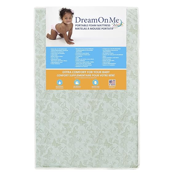 dream on me portable crib mattress