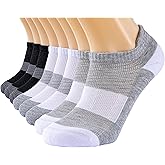 Mosithings 8 Pairs Running Ankle Socks Low Cut Cushioned Athletic Socks For Women and Men