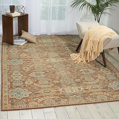 Amazon Com Nourison Timeless Mocha Rectangle Area Rug 12 Feet By