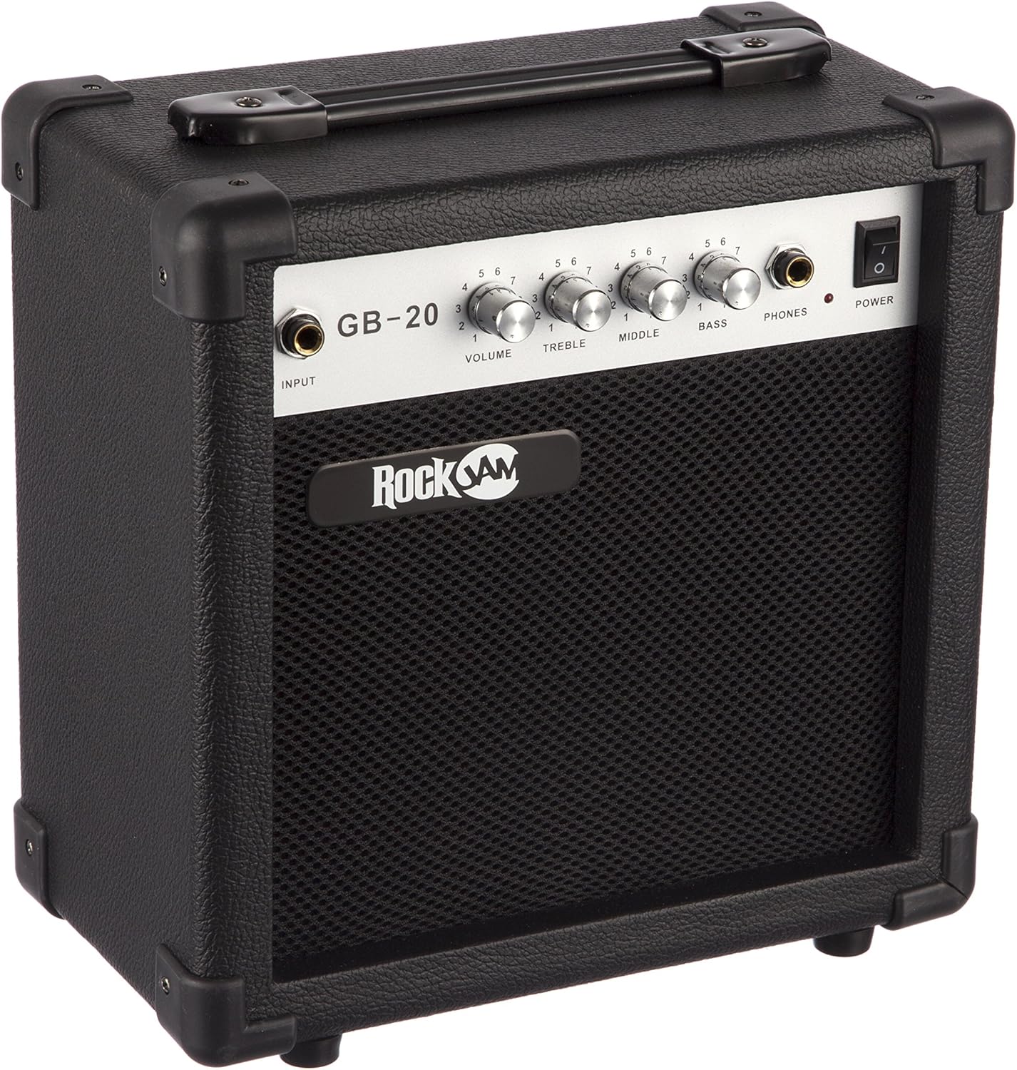 RockJam Full-Size Bass Guitar Kit with Amp, Tuner, Stand & Bag, Sunburst - Image 4