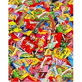 Candy Variety Pack 2 lb - Individually Wrapped Fruity Chewy Candy Bag | Assorted Mixed Pinata Candy, Goodie Bags, Parade, Classroom, Halloween, Bulk Taffy Lollipop Party Favors