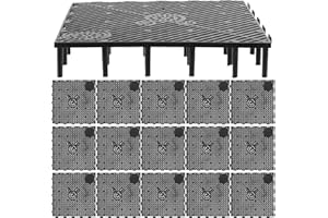 Mipcase 20pcs Fish Tank Undergravel Filtration System Fish 10 Gallon Tank Divider Fish Tank Stand Under Gravel Substrate for Black Fish Tank Bottom Grid