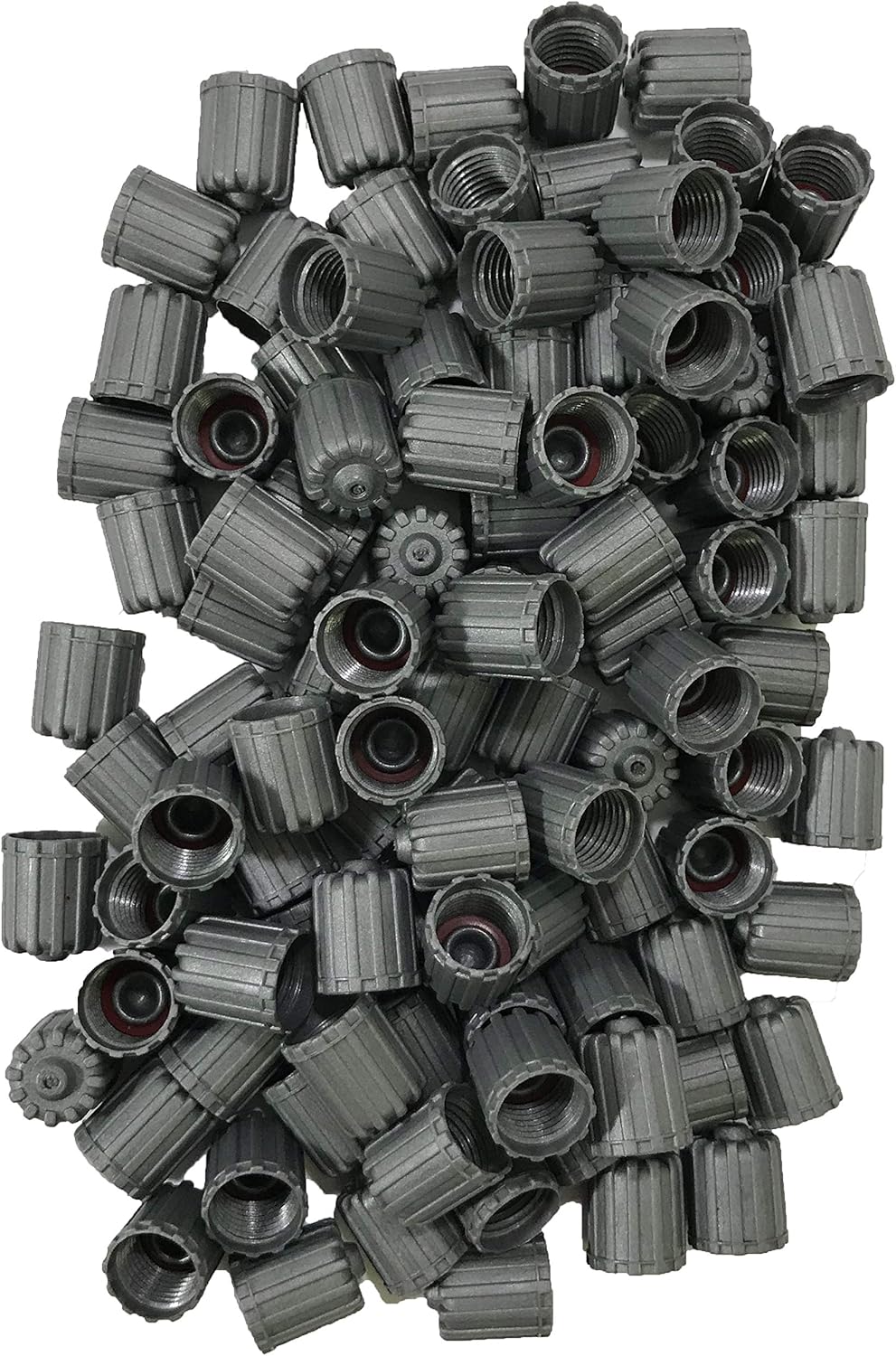 ShercoAuto (500) Gray Plastic Tire Valve Stem Caps with