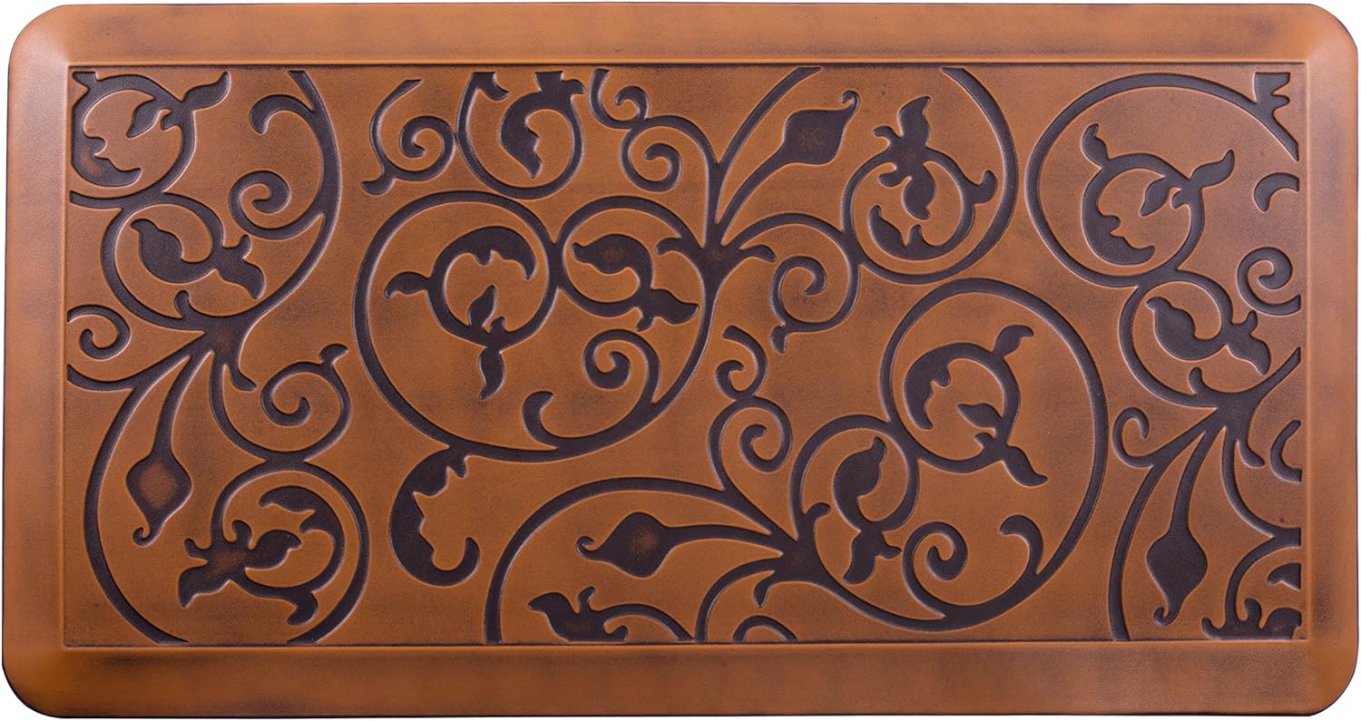 Amazon Com Amcomfy Premium Kitchen Anti Fatigue Mat Non Slip Comfort Floor Mats Standing Mats 20 X 39 X 3 4 Inches Antique Light Kitchen Dining
