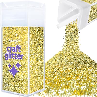 Hemway Glitter Shaker Sand Gold 130g Fine Craft Glitter