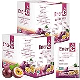 Ener-C Sugar Free Multivitamin Drink Mix - Vitamin Powder for Water, Electrolytes Powder No Sugar, Hydration Boost Packets, Zero Sugar, Vitamin C & B12 Supplement Liquid Mix - Passionfruit, 60 Count
