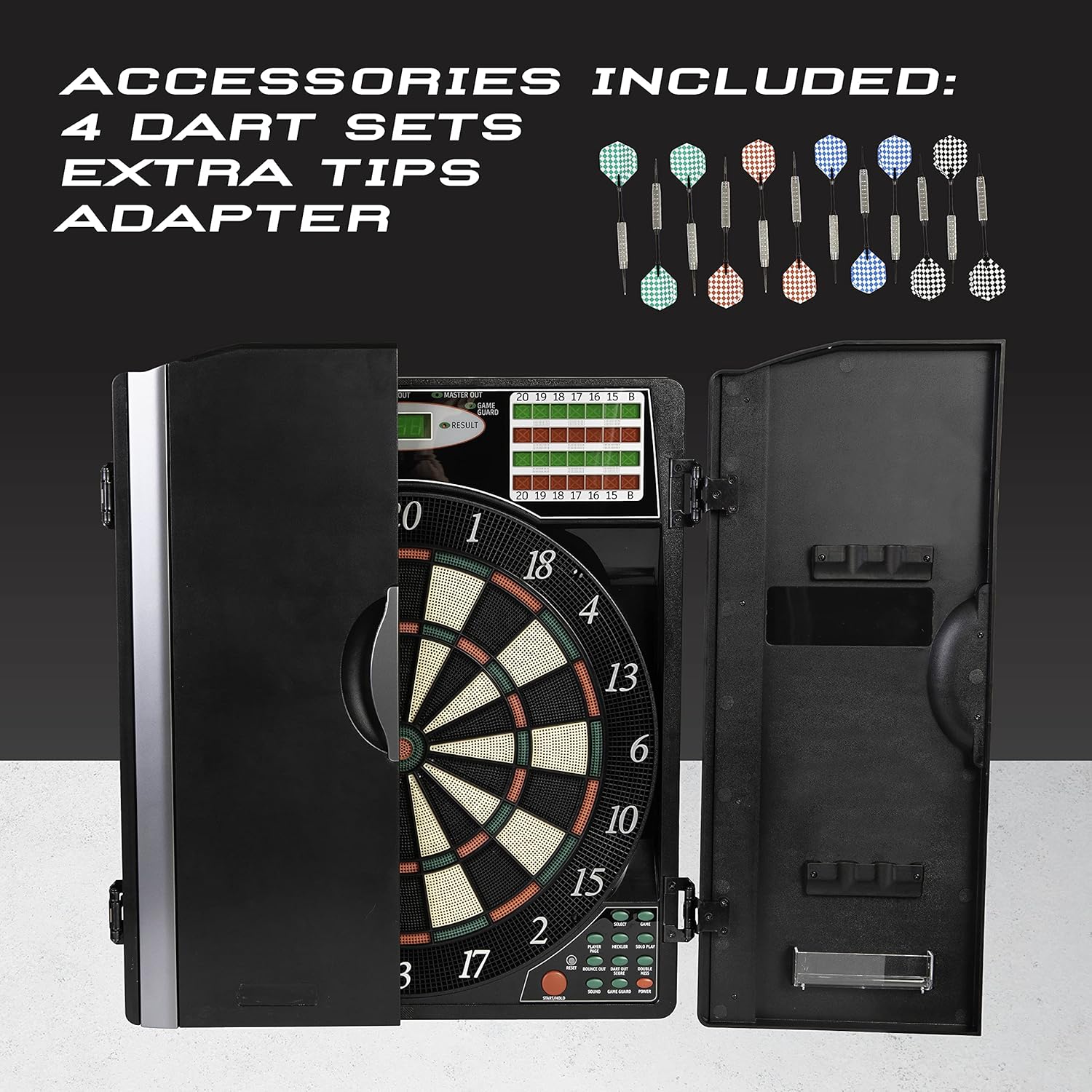 Arachnid Titanium 5400 Electronic Dartboard and Cabinet : Sports & Outdoors