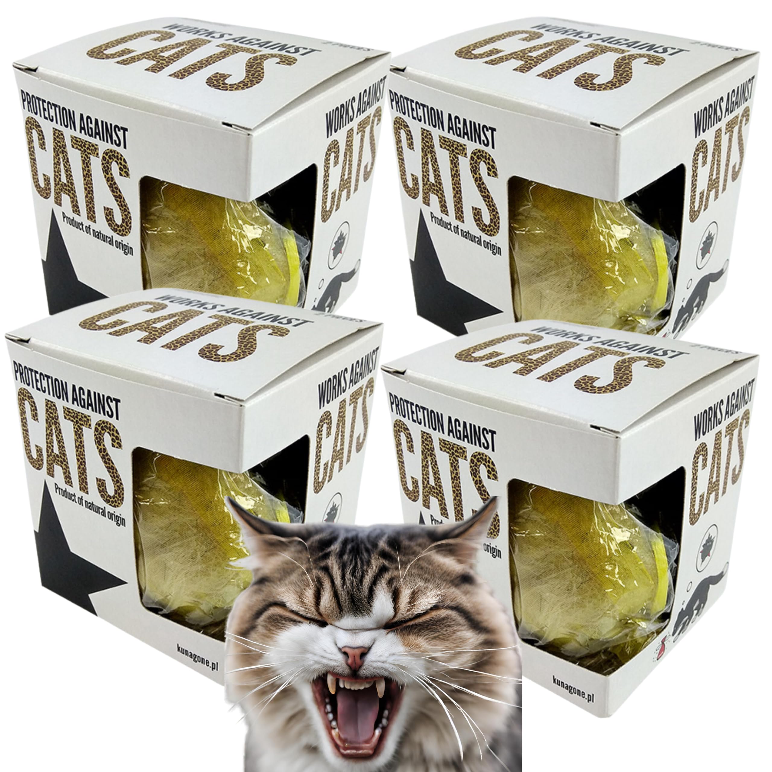 Kunagone Scent Aroma Repellent Pouches Against Cats 4 pack (8 pouches) Cat Natural Deterrent For Garden Car Home