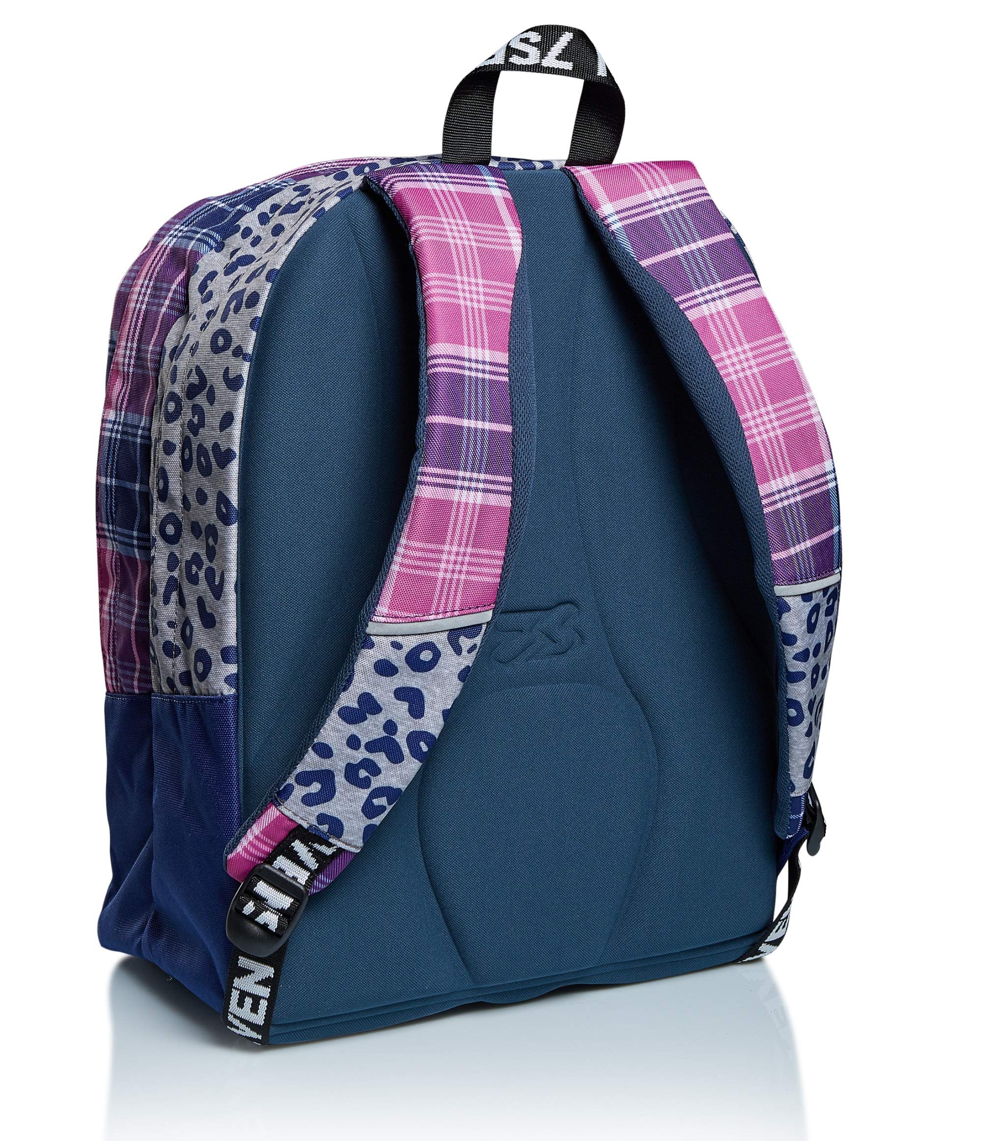 Seven Zaino - Outsize Cheer Girl, Rosa e Viola - Scuola and Tempo Libero - Maxi Capienza